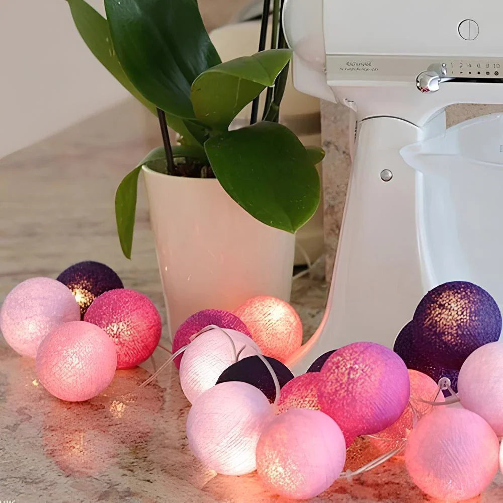 Cotton Light Balls String – Create Atmosphere and Warmth in Any Space