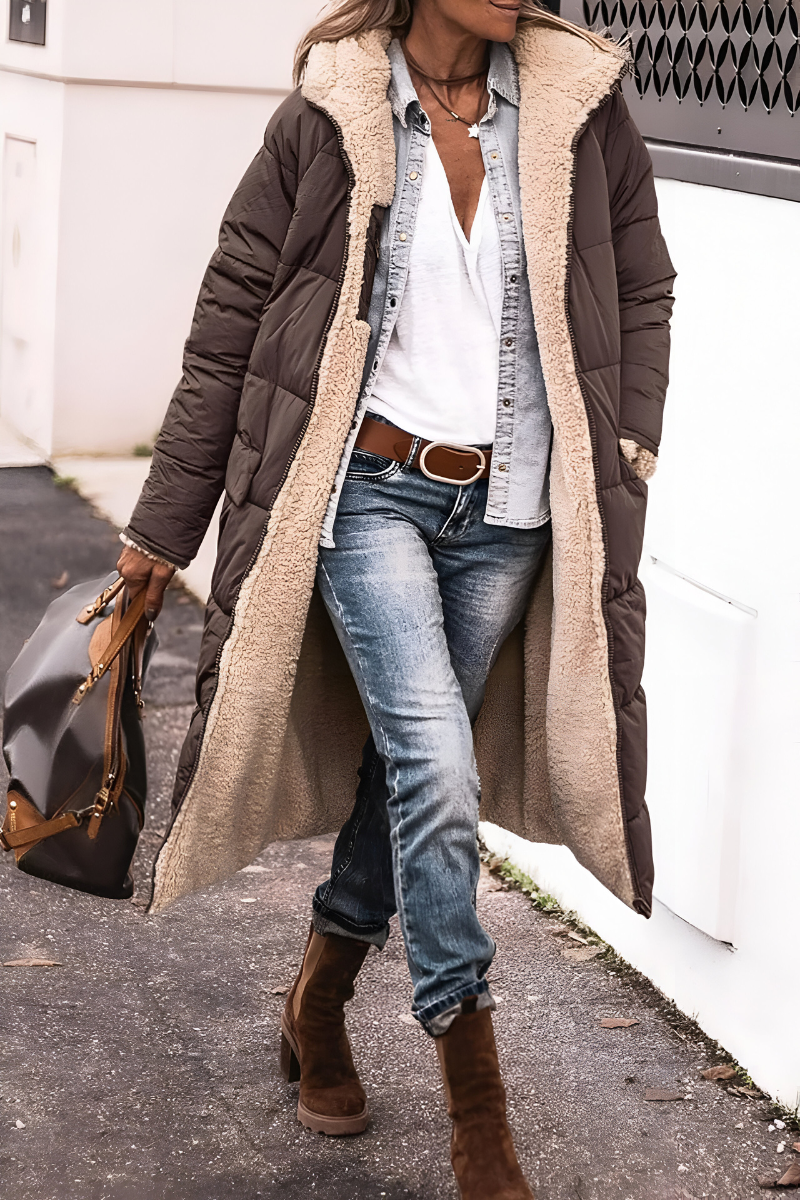 Joni | Elegante dicke wattierte Jacke