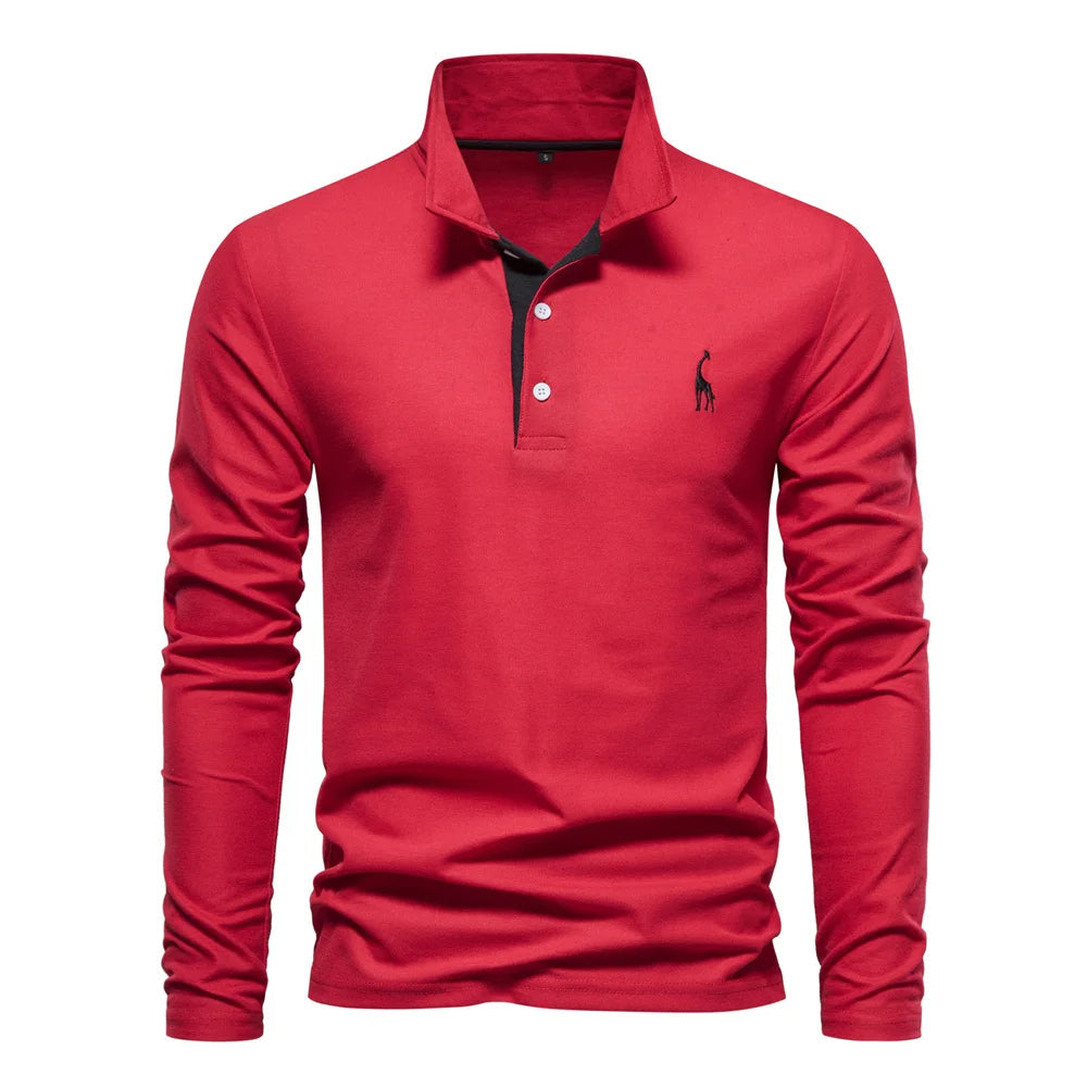 Polo-Shirt Herren Knop-Hals Casual