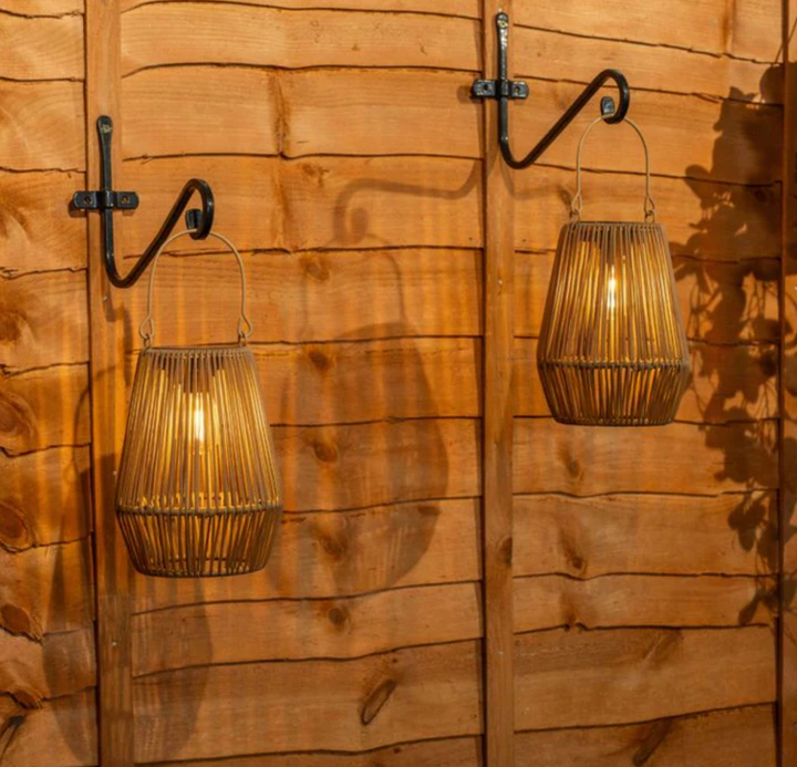 Solar Table Lamp Rattan Look | LED | Wireless | Outdoor