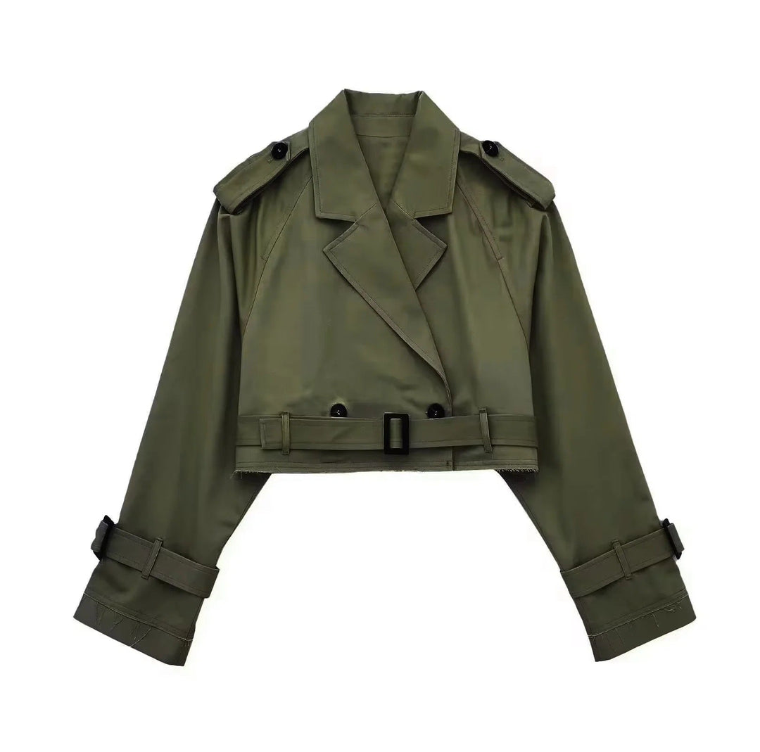 Angie | Trench-coat mi-saison pour femme avec ceinture