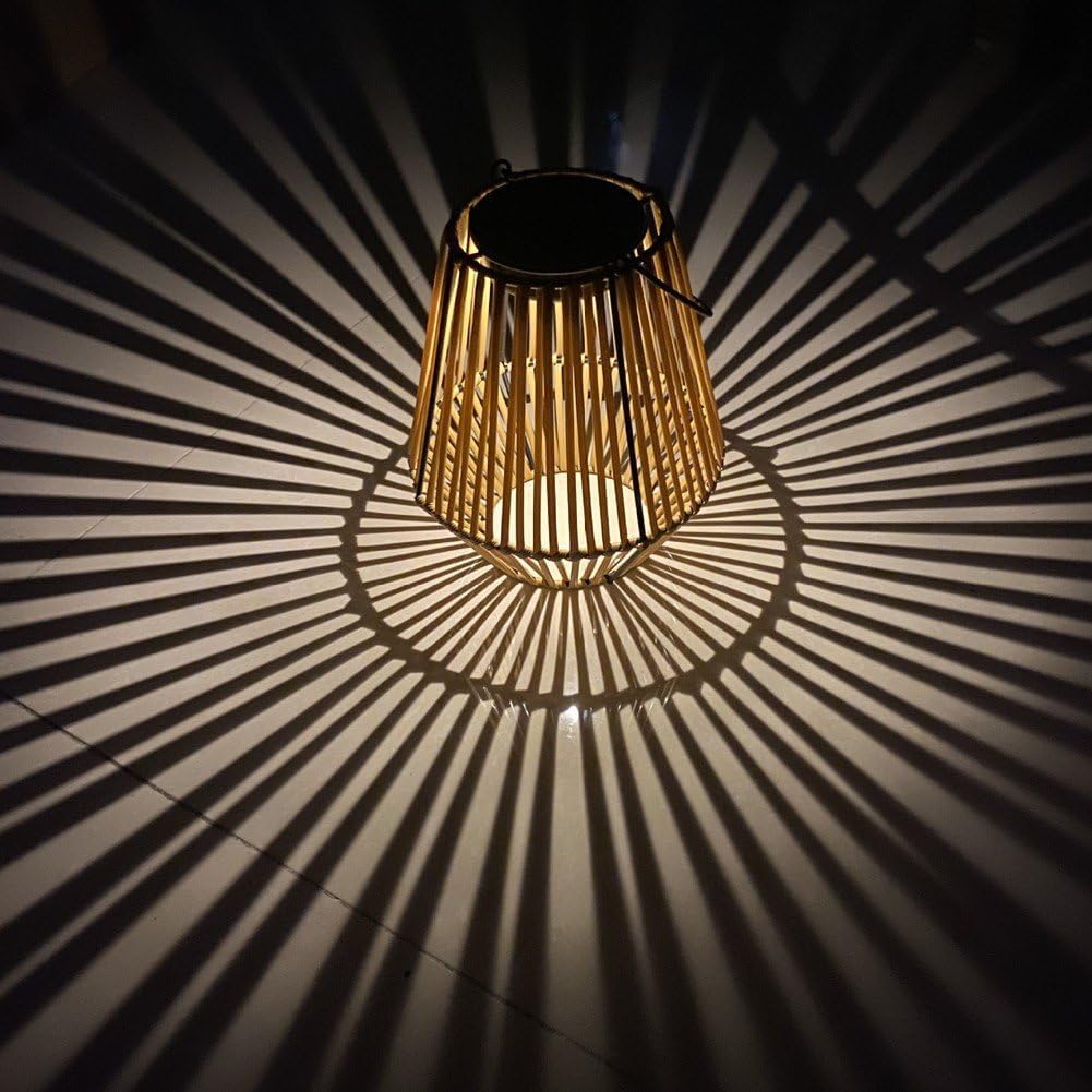 Solar Table Lamp Rattan Look | LED | Wireless | Outdoor