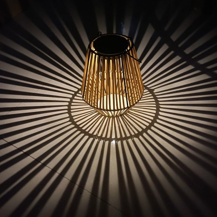 Solar Table Lamp Rattan Look | LED | Wireless | Outdoor