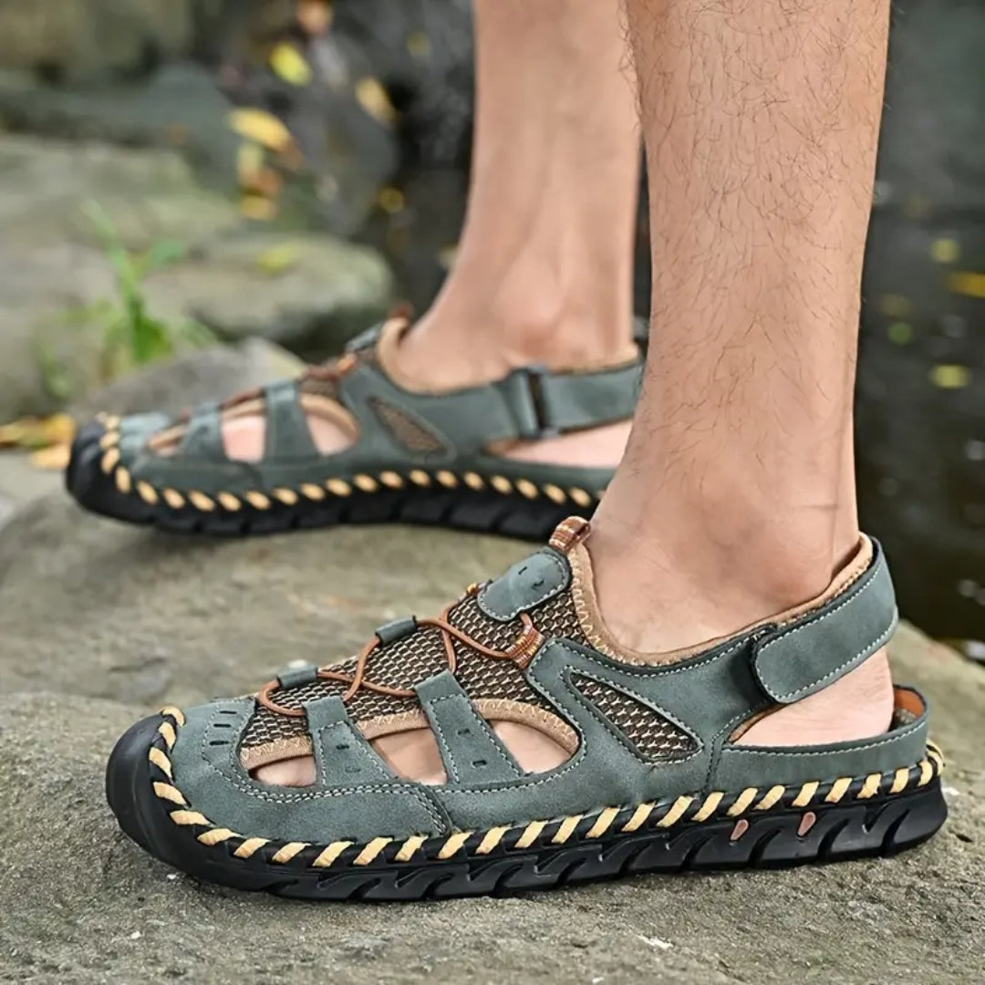 Orthopädische Sportsandalen Wasserdicht - Bequeme Wandersandalen mit Geschlossenem Zeh