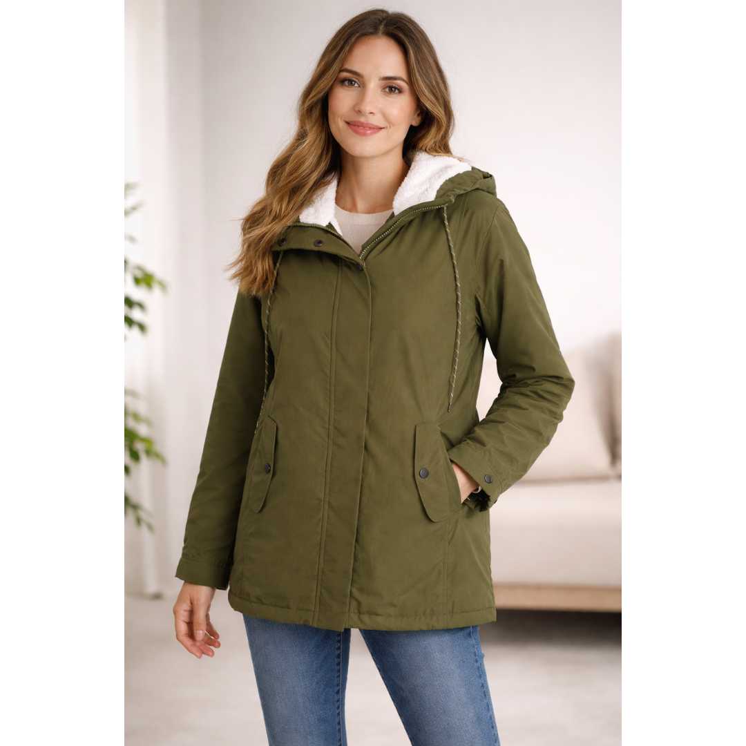 Melissa - Lange Winterjacke mit Kapuze - Gefüttert &amp; Bequem