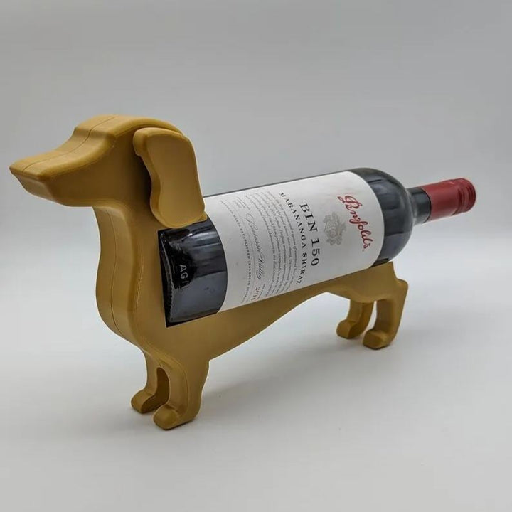Sandsberg | Dachshund Wine Bottle Holder | Decorative Table Stand Made of Resin | Multiple Colours