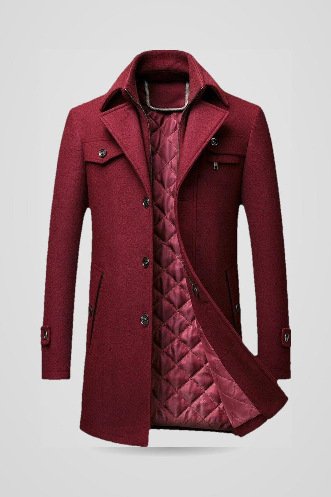 Lambert | Herren Steppjacke mit Reißverschluss für kaltes Wetter
