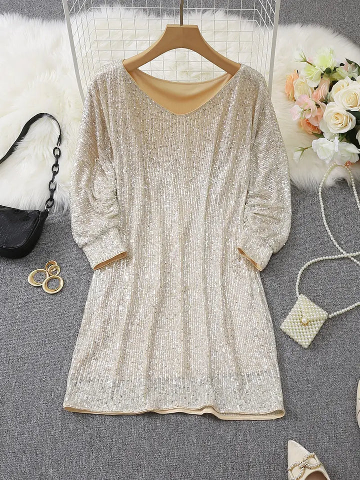 Damen Cocktailkleid | Pailletten