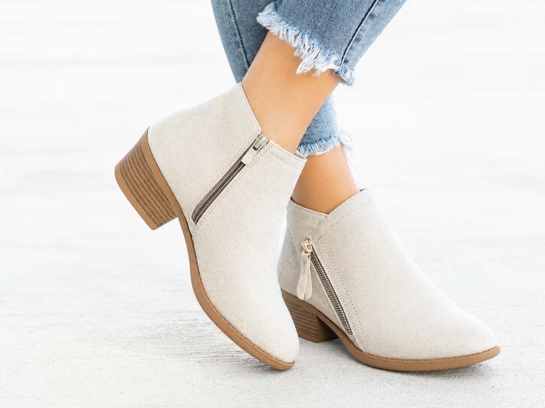 Damen Orthopädische Lederstiefel – Bequeme Stiefeletten für den täglichen Gebrauch, Schwarzes Leder