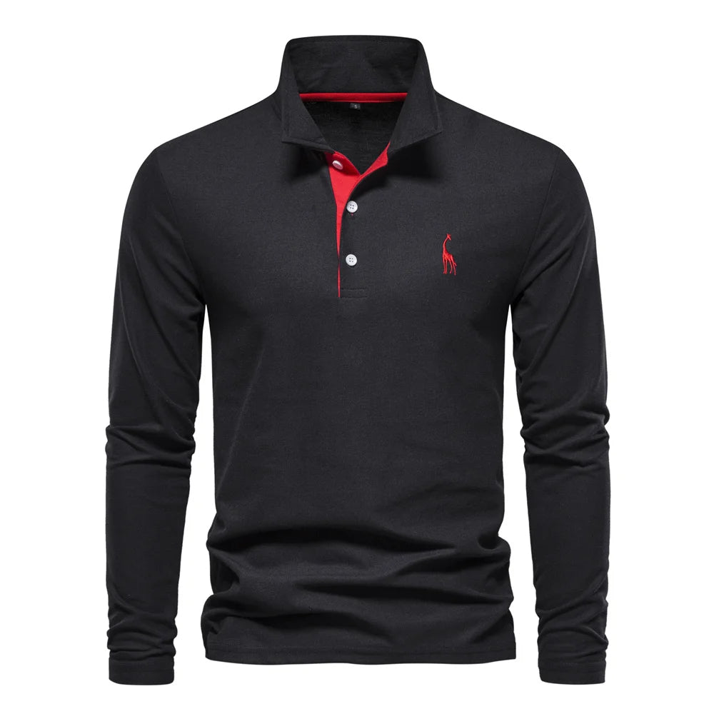 Polo-Shirt Herren Knop-Hals Casual