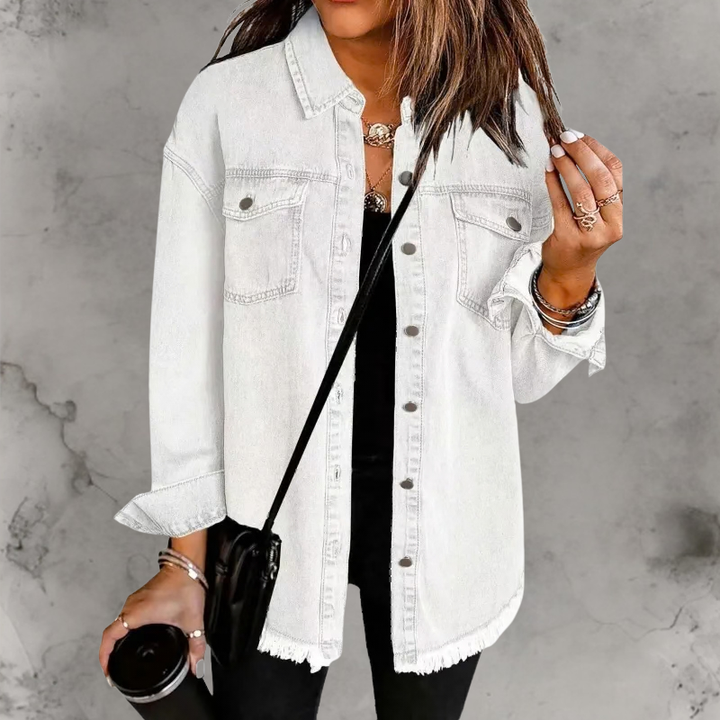 Kian | Lässige Denimjacke mit Knöpfen