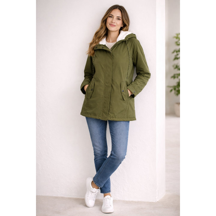 Melissa - Lange Winterjacke mit Kapuze - Gefüttert &amp; Bequem