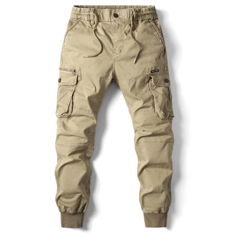Niel | Joggeur cargo homme multipoches bords-côtes anthracite