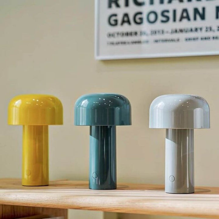 LED Table Lamp | Wireless &amp; Rechargeable | Mushroom Ambient Light