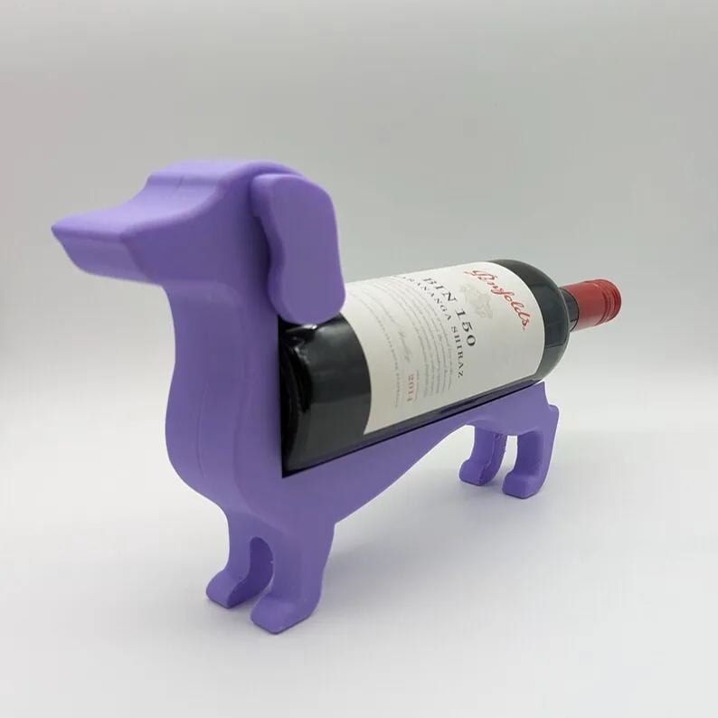 Sandsberg | Dachshund Wine Bottle Holder | Decorative Table Stand Made of Resin | Multiple Colours