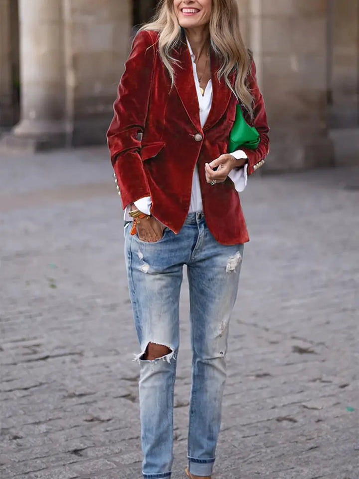 Blazer für Frauen | Ein-Knopf Maßgeschneidert