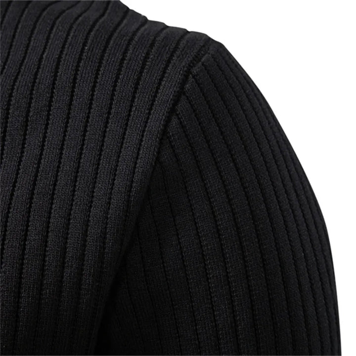 Herrenpullover mit Rundhalsausschnitt und Knopfleiste für den täglichen Gebrauch