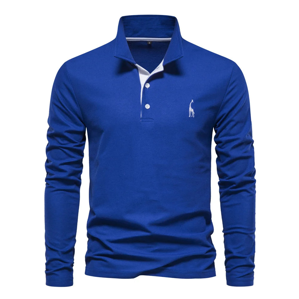 Polo-Shirt Herren Knop-Hals Casual