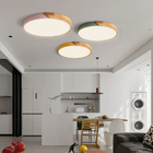 LED Ceiling Lamp with Scandinavian Design in Wood & Acrylic