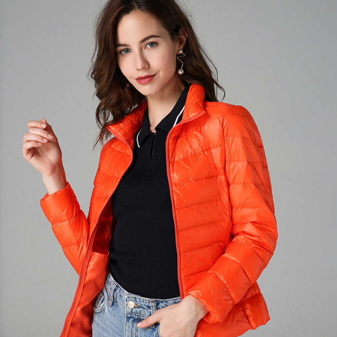 Damen Packable Daunenjacke – Ultra-Leichte Pufferjacke