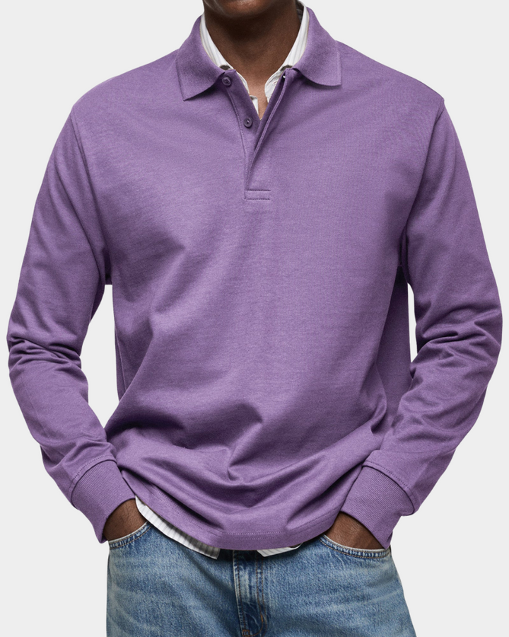 Wilson | Klassisches Langarm-Poloshirt