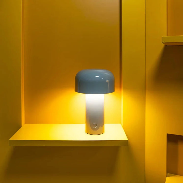 LED Table Lamp | Wireless &amp; Rechargeable | Mushroom Ambient Light