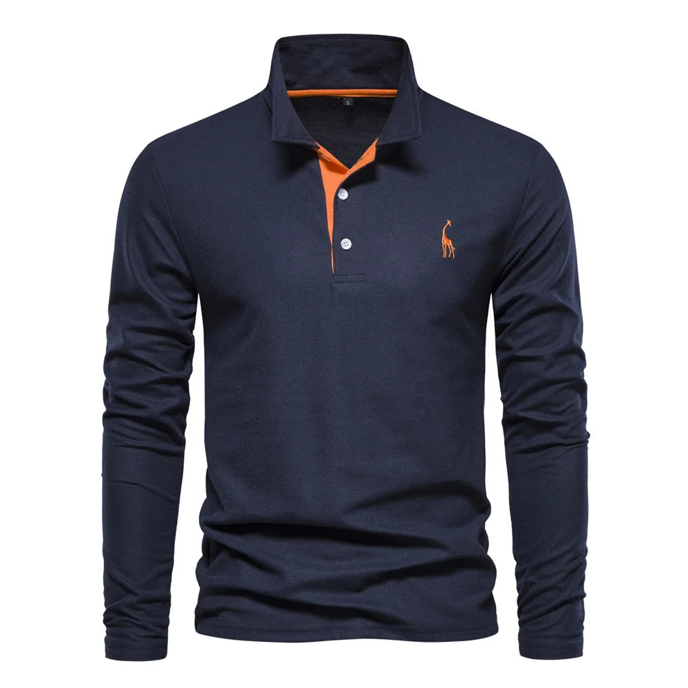 Polo-Shirt Herren Knop-Hals Casual