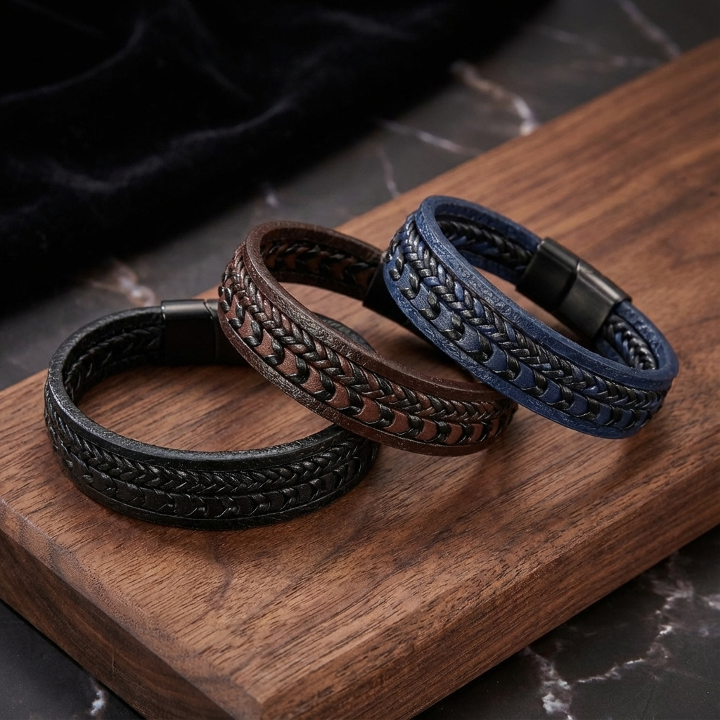 Felix | Geflochtenes Leder-Viking-Armband