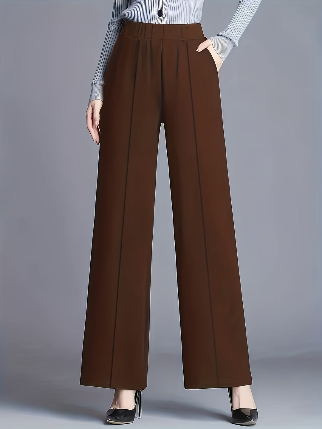 Eviana | Elegante Hochtaillierte Hose mit Schrägtaschen