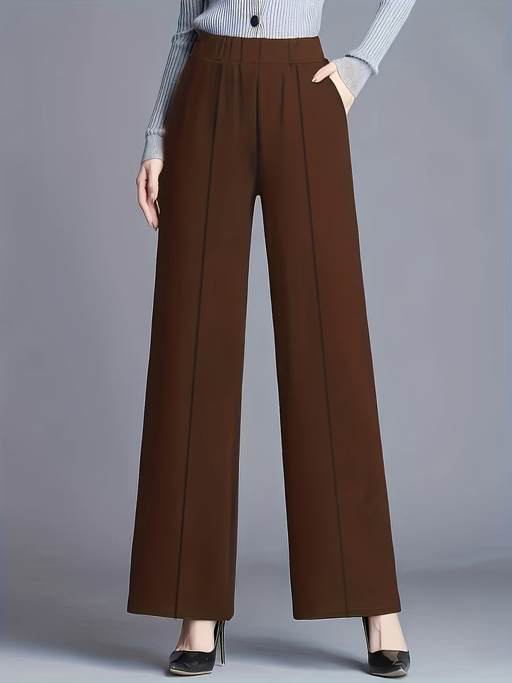 Eviana | Elegante Hochtaillierte Hose mit Schrägtaschen