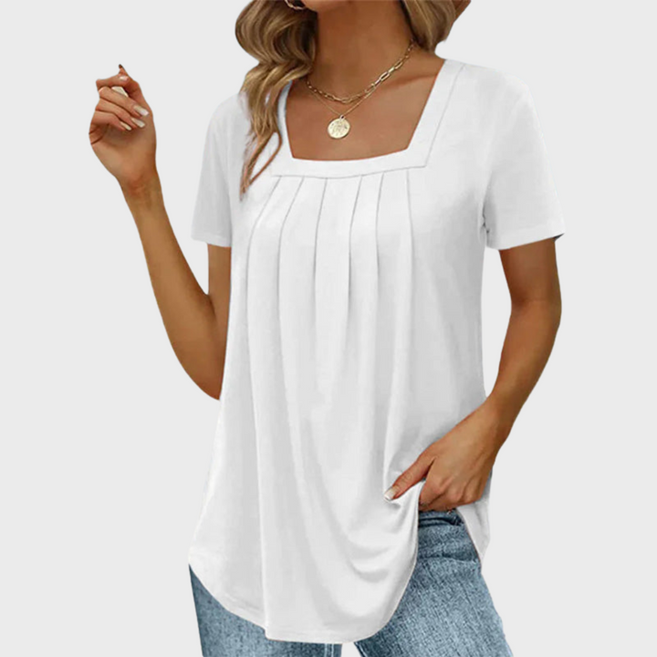 Damen Sommerbluse aus leichtem Stoff mit atmungsaktivem Design