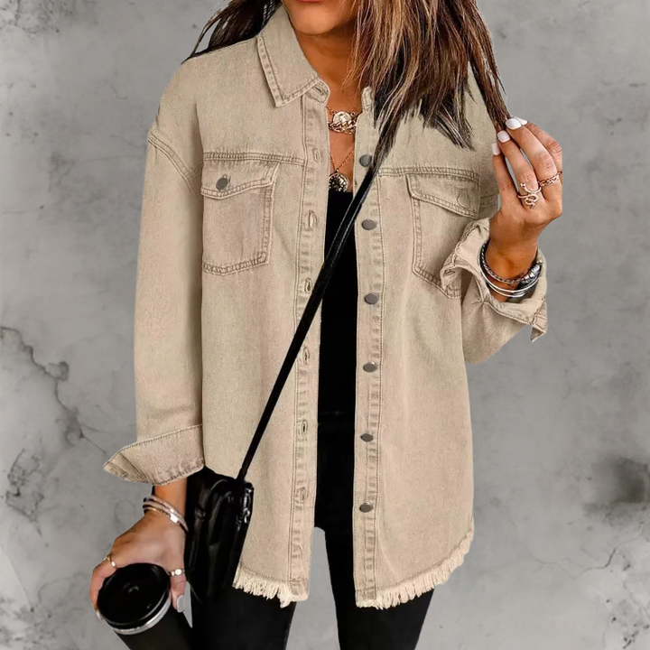 Kian | Lässige Denimjacke mit Knöpfen
