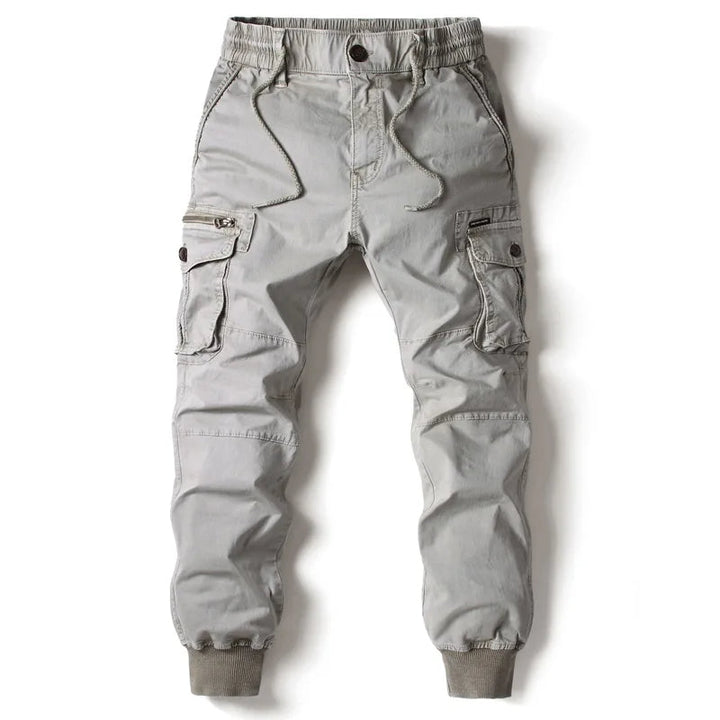 Niel | Joggeur cargo homme multipoches bords-côtes anthracite
