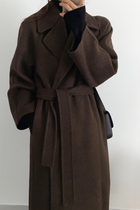 Talitha - Damen Lange Wollmantel