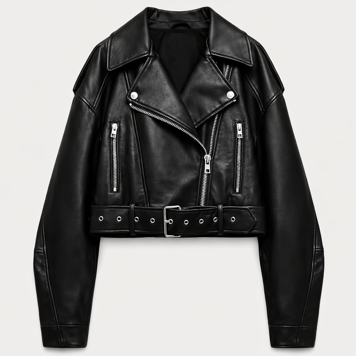 Madeline | Damen Übergangsjacke mit Gürtel und Reißverschluss