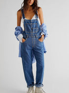 Damen Denim Latzhose – Lässiger Jeans Overall | Angelique
