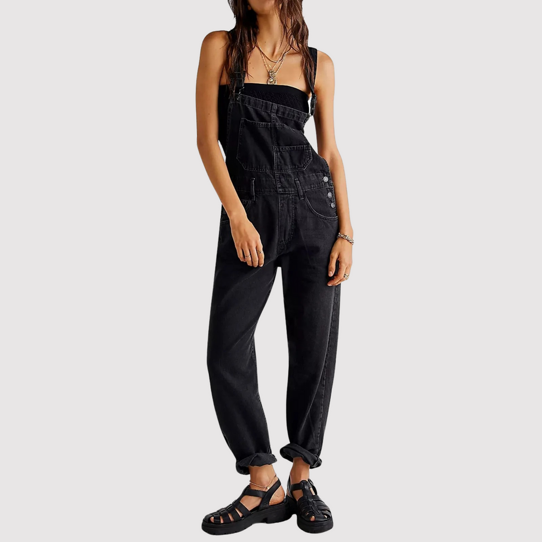 Damen Denim Latzhose – Lässiger Jeans Overall | Angelique