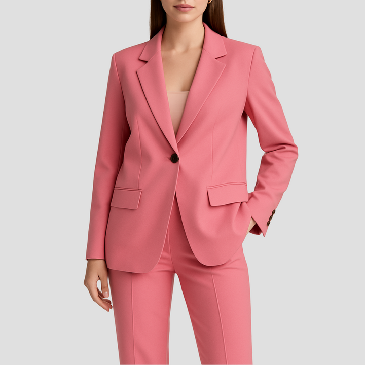 Blazer und gerade geschnittene Hose Anzug Set
