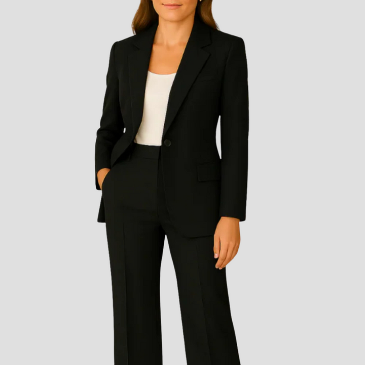 Blazer und gerade Hosen Anzug Set