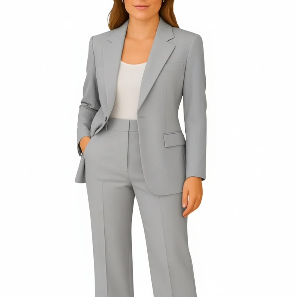 Blazer und gerade Hosen Anzug Set