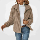 Women's Cozy Knit Cardigan with Soft Texture and Open Front