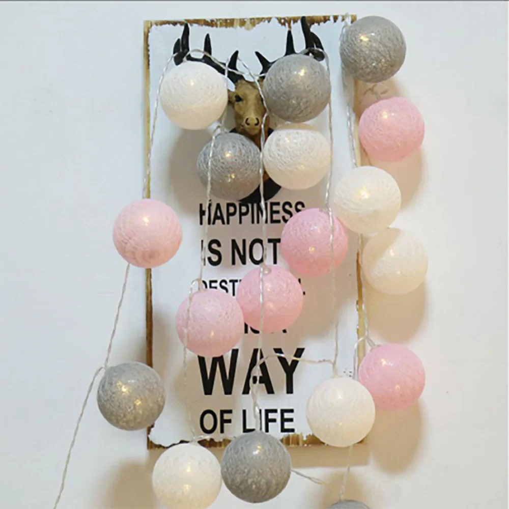 Cotton Light Balls String – Create Atmosphere and Warmth in Any Space