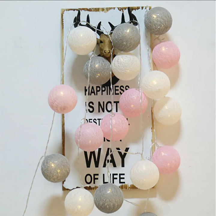 Cotton Light Balls String – Create Atmosphere and Warmth in Any Space