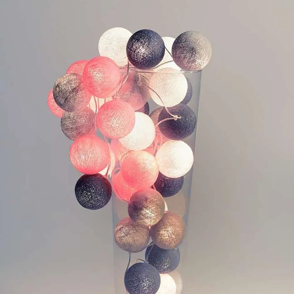 Cotton Light Balls String – Create Atmosphere and Warmth in Any Space