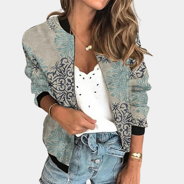 Damen Sommerjacke mit Blumen