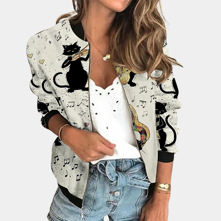 Damen Sommerjacke mit Blumen