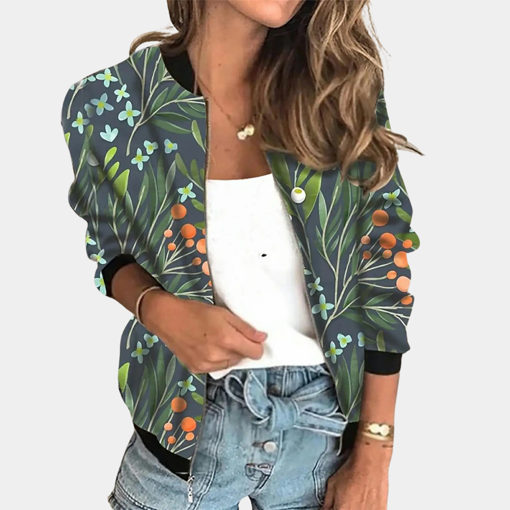 Damen Sommerjacke mit Blumen