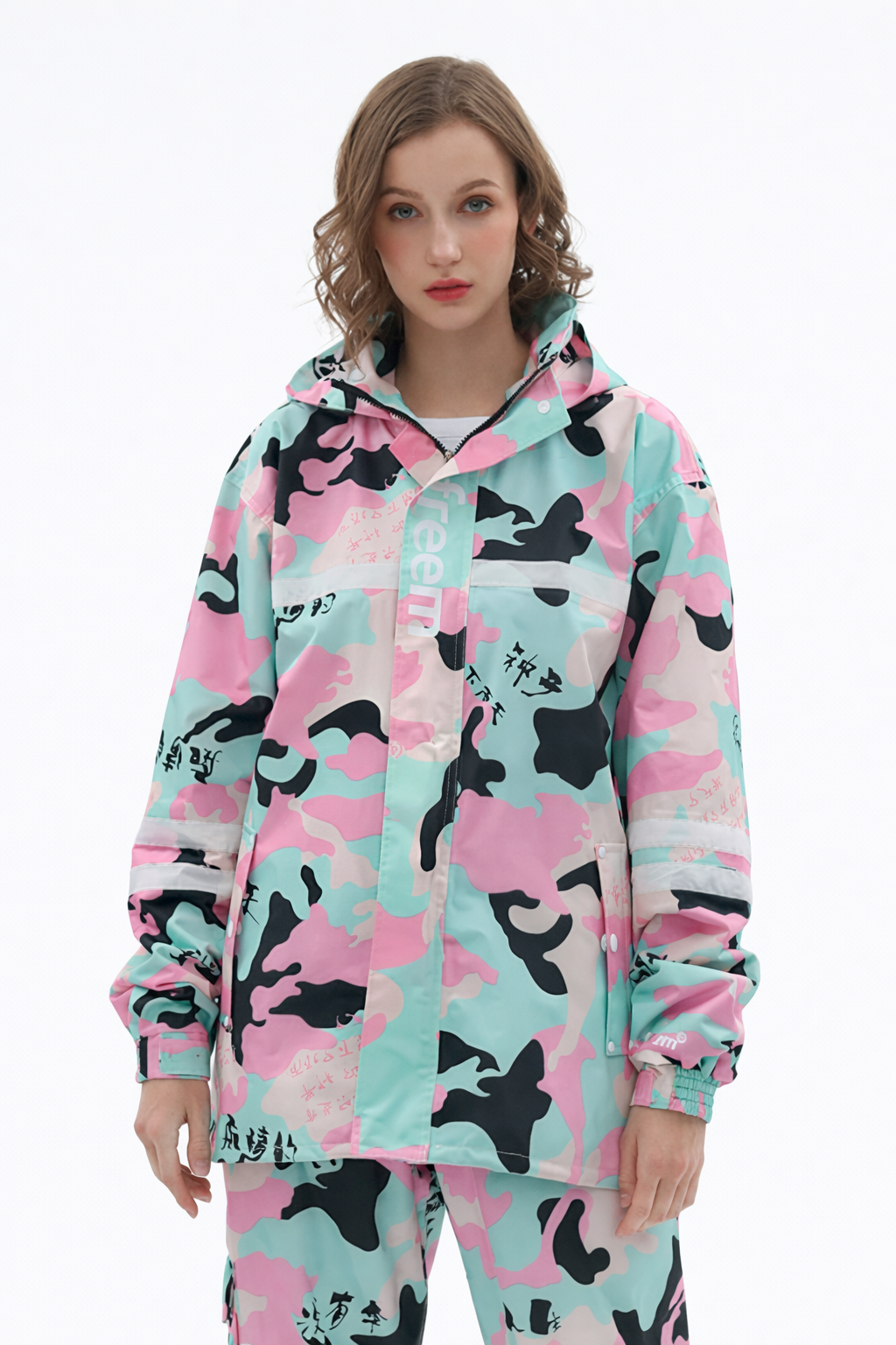 Damen Wasserdichtes Regenanzug mit Kapuze – Regenjacke und Regenhose Set | Blossom