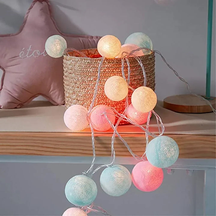 Cotton Light Balls String – Create Atmosphere and Warmth in Any Space