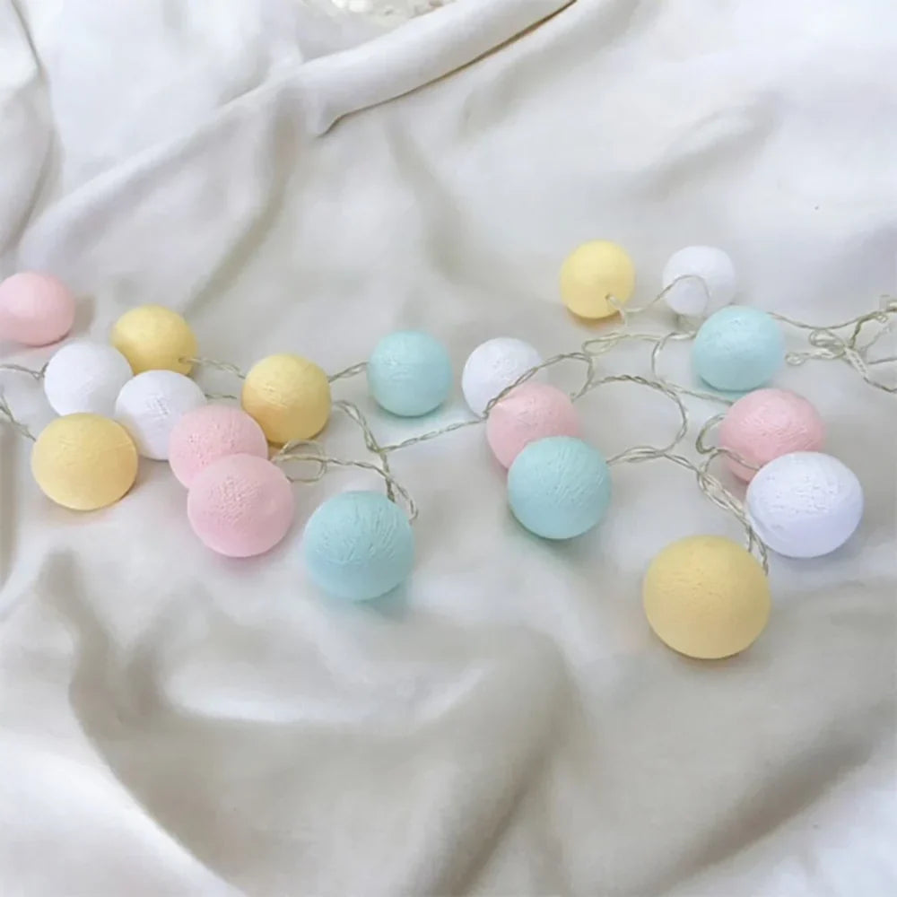 Cotton Light Balls String – Create Atmosphere and Warmth in Any Space